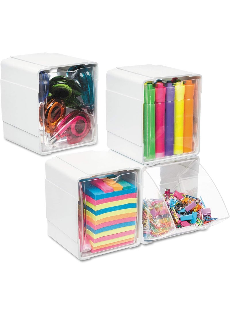 Deflecto Deflecto Tilt Bins 52 x 554 x 465 White 4Pieces 421103  - Image 3