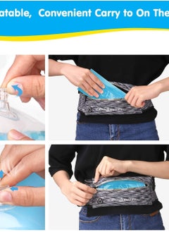 SYOSI Inflatable Armbands for Kids, Pool Arm Floatie Sleeves Floater Tube Water Wings Swimming Armlets for Children Kids learning Swimming Up to 55 lbs Whale Blue  - Image 5