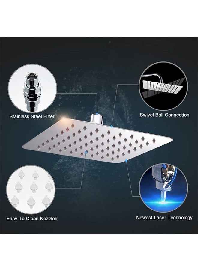 Arabest - 30cm Square Shower Head Square Shower - Image 1