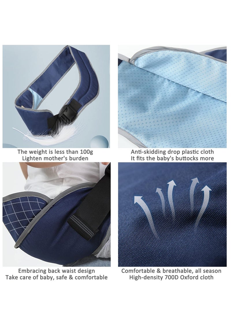 Generic Toddler Carrier, Portable Adjustable Child Sling, Ergonomic One Shoulder Labor Saving Polyester Half Wrapped Toddler Sling with Anti-Slip Particles, for6-36 Months  - Image 2