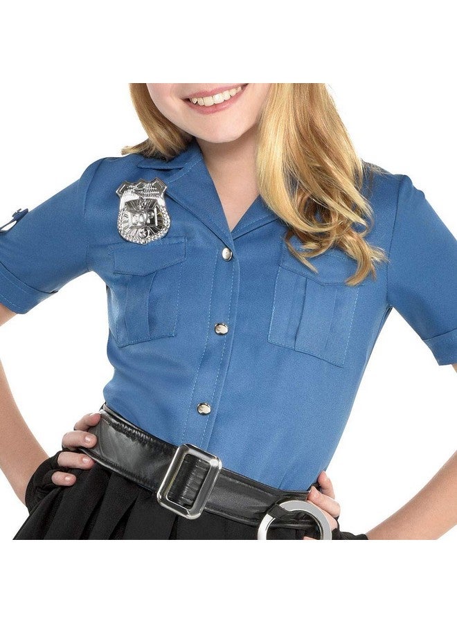 أمسكان زي ضابط شرطة لطيف من أمسكان جيرلز - مقاس متوسط (8-10)، أزرق - Image 2
