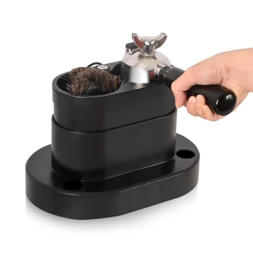 CAFEMASY Espresso Portafilter Cleaner Machine Electric - Automatic Portafilters Coffee Puck Sucker Cleaning Brush Machine for Commercial Standing Knock Box Espresso Accessories - Image 1