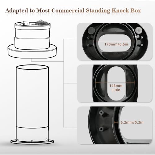 CAFEMASY Espresso Portafilter Cleaner Machine Electric - Automatic Portafilters Coffee Puck Sucker Cleaning Brush Machine for Commercial Standing Knock Box Espresso Accessories - Image 4