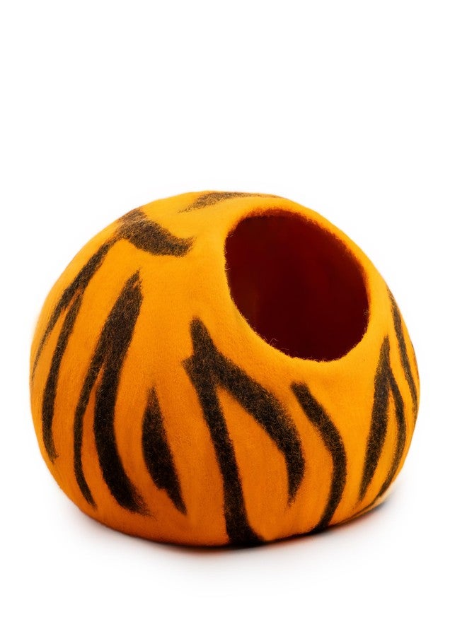 Woolygon Premium Felt Cat Cave Bed – Wool Kitty Beds Handcrafted Kitten Caves Bed for Indoor Cats - Made from 100% Eco-Friendly Merino Wool, Foldable Cat Hidewawy Covered Cat House Pod - Image 5
