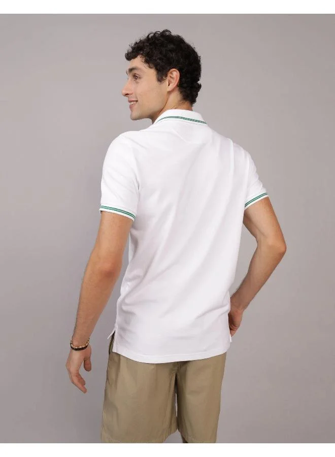 امريكان ايجل Tipped Flex Pique Short Sleeve Polo Shirt