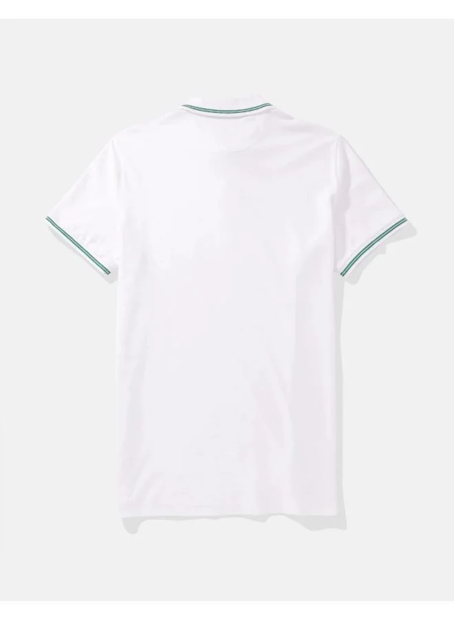 امريكان ايجل Tipped Flex Pique Short Sleeve Polo Shirt