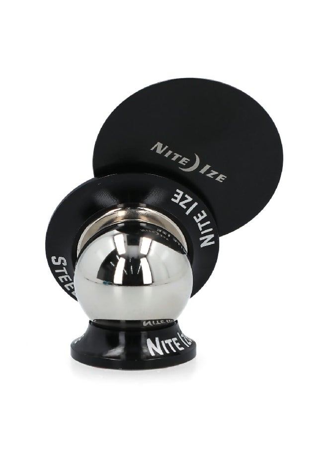 NITE IZE Dashboard Steelie Car Mount Orbiter Magnetic Socket Kit Black and Silver 6.4 x 1.3 x 4.1 Inch STODK-01-R8  - Image 2