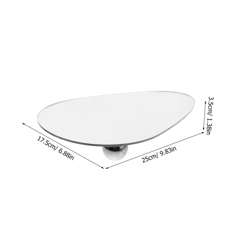 Geometric Acrylic Jewelry Display Tray Reflective Mirror Prop For Earrings Photography Backgrounds - Image 3