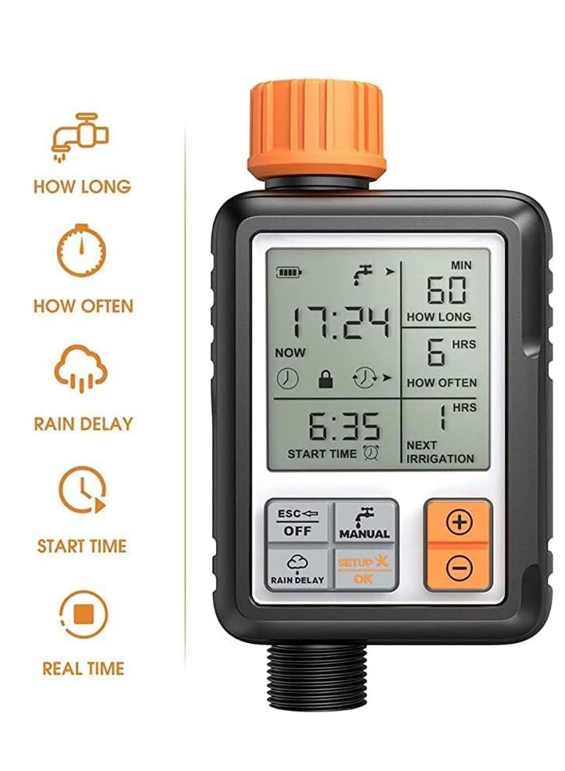 McDou Black Technology for Garden Irrigation｜Intelligent Timed Watering Armature Waterproof Protection + Rain Delayed Watering System - Image 2