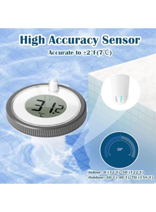 Wireless Pool Thermometer, Digital Floating Thermometer, IPX8 Waterproof, Easy Read Temperature Monitor, for Pools & Hot Tubs, Aquarium & Pond Use - Image 4