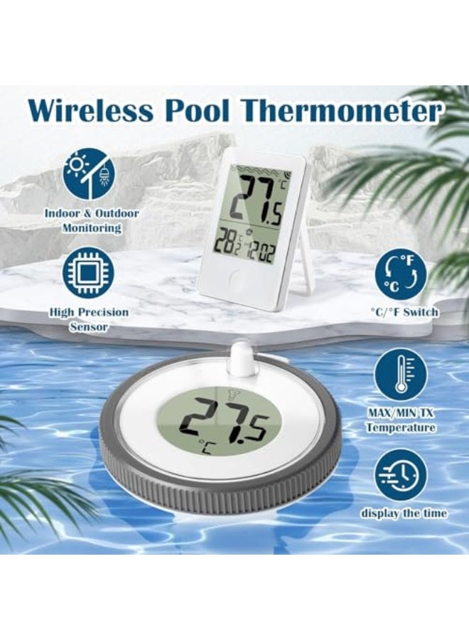 Wireless Pool Thermometer, Digital Floating Thermometer, IPX8 Waterproof, Easy Read Temperature Monitor, for Pools & Hot Tubs, Aquarium & Pond Use - Image 5