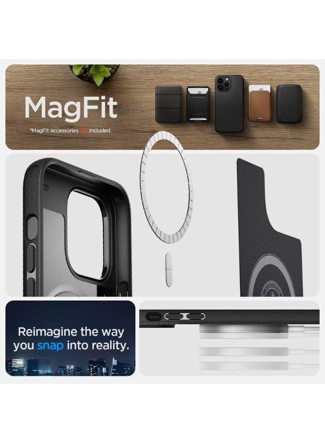 كولور فانس جراب Mag Armor MagFit مصمم لهاتف iPhone 14 Pro بحماية عسكرية متوافقة مع MagSafe - أسود غير لامع - Image 2