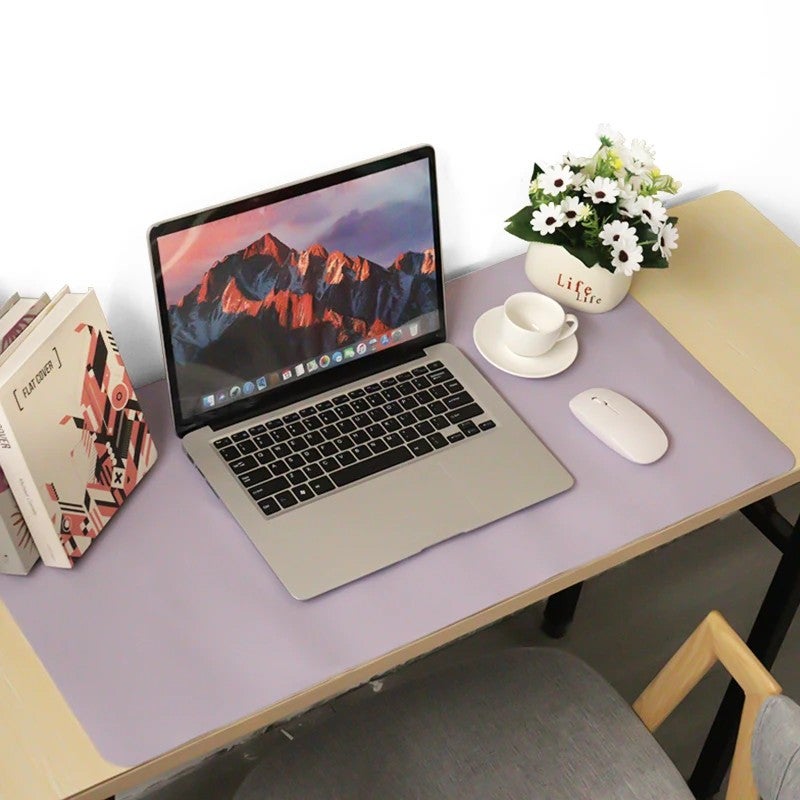 Bluejw Large PU Leather Desk Pad - Double-Sided Waterproof Non-Slip Office Writing Mat for Computer, Keyboard & Mouse - Image 5