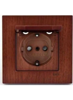 Viko Artline Novella Cherry Cover Grounded Socket with Frame 