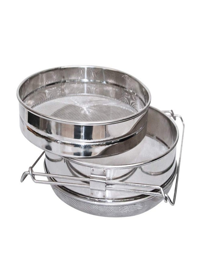 Moduoduo Honey Strainer Stainless Steel Double Sieve Bee Keeping Equipment Filter - Image 1