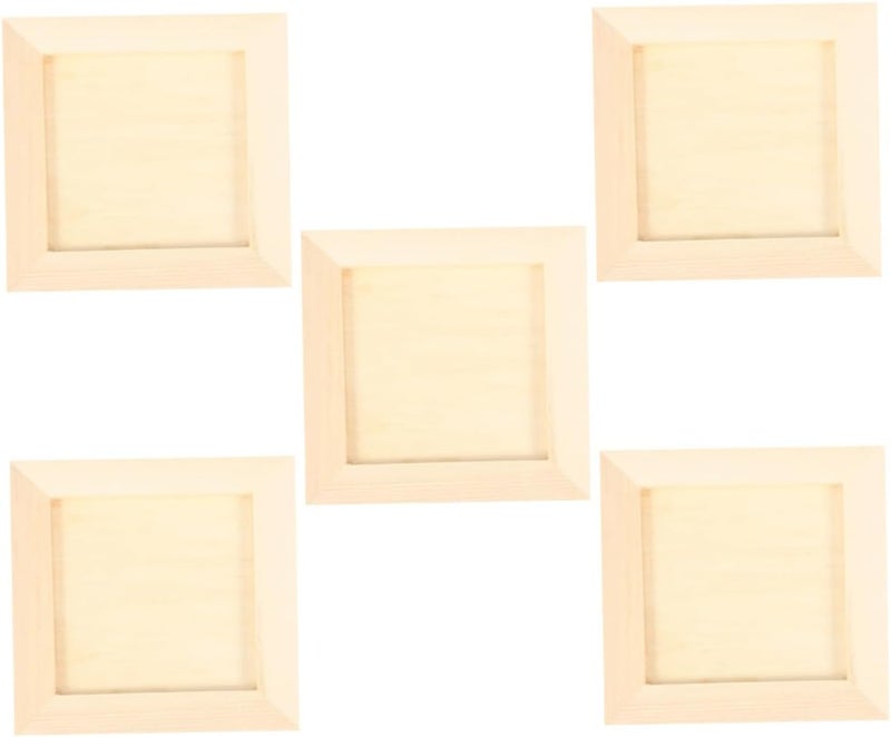 Flat working surface VICASKY Clay Painting Wooden Frames 12x12cm 5pcs DIY Wood Craft Photo Frames for S Artwork Display Pine Wood for School and Home Décor Flexible sizing options Multi-use well-engineered build Multi-category warehouse equip All item simple matching build Global flexible assemble picks Fade proof Trendy flexible practical build Local trackable shipment Ready order processing Ventilated design Classic design alternatives Simple upgraded construction Globally selected raw material Single & bulk use compatible Trendy budget practical design Storage & transit friendly Occasional & permanent usable Season change compatible build Compact design All user group compatible All-round unified build Timely planned dispatch Heavy load resistant General need oriented design - Image 1