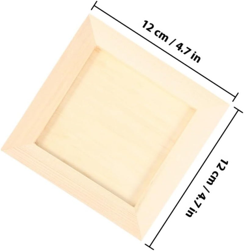 Flat working surface VICASKY Clay Painting Wooden Frames 12x12cm 5pcs DIY Wood Craft Photo Frames for S Artwork Display Pine Wood for School and Home Décor Flexible sizing options Multi-use well-engineered build Multi-category warehouse equip All item simple matching build Global flexible assemble picks Fade proof Trendy flexible practical build Local trackable shipment Ready order processing Ventilated design Classic design alternatives Simple upgraded construction Globally selected raw material Single & bulk use compatible Trendy budget practical design Storage & transit friendly Occasional & permanent usable Season change compatible build Compact design All user group compatible All-round unified build Timely planned dispatch Heavy load resistant General need oriented design - Image 2