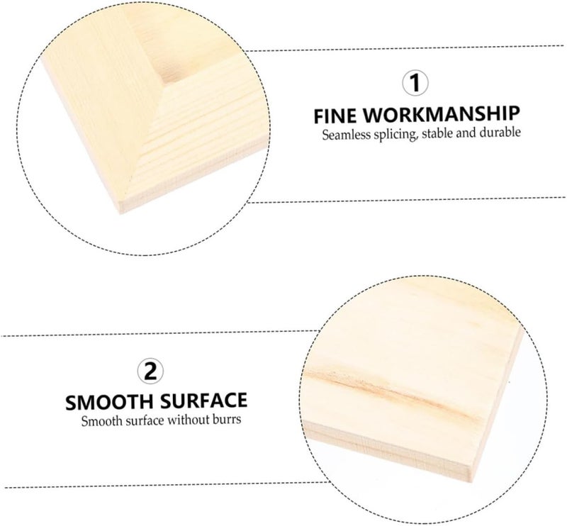Flat working surface VICASKY Clay Painting Wooden Frames 12x12cm 5pcs DIY Wood Craft Photo Frames for S Artwork Display Pine Wood for School and Home Décor Flexible sizing options Multi-use well-engineered build Multi-category warehouse equip All item simple matching build Global flexible assemble picks Fade proof Trendy flexible practical build Local trackable shipment Ready order processing Ventilated design Classic design alternatives Simple upgraded construction Globally selected raw material Single & bulk use compatible Trendy budget practical design Storage & transit friendly Occasional & permanent usable Season change compatible build Compact design All user group compatible All-round unified build Timely planned dispatch Heavy load resistant General need oriented design - Image 3