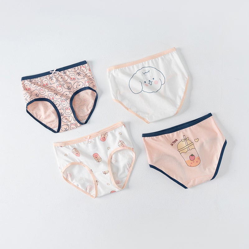 Girls Cotton Antibacterial Breathable Panties H1073/puppy SJ548 