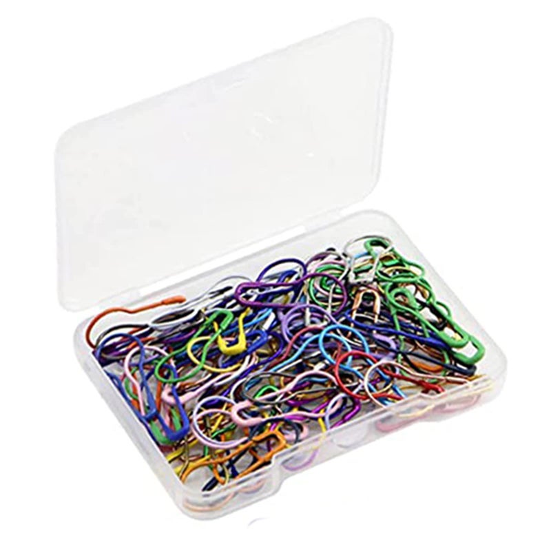 120 Pcs Colored Safety Pins Small22mm087inch Bulb PinsStitch Markers for KnittingGourd Safety Pins for ClothesTagsSafety Pin for Sewing DIY Making with Storage Box
