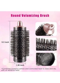 Dxyue Round Volumizing Brush For Dyson Airwrap Styler Hs01 Hs05 Limp Flat Hair Volumizer Attachment Tool Rose Gold  - Image 3