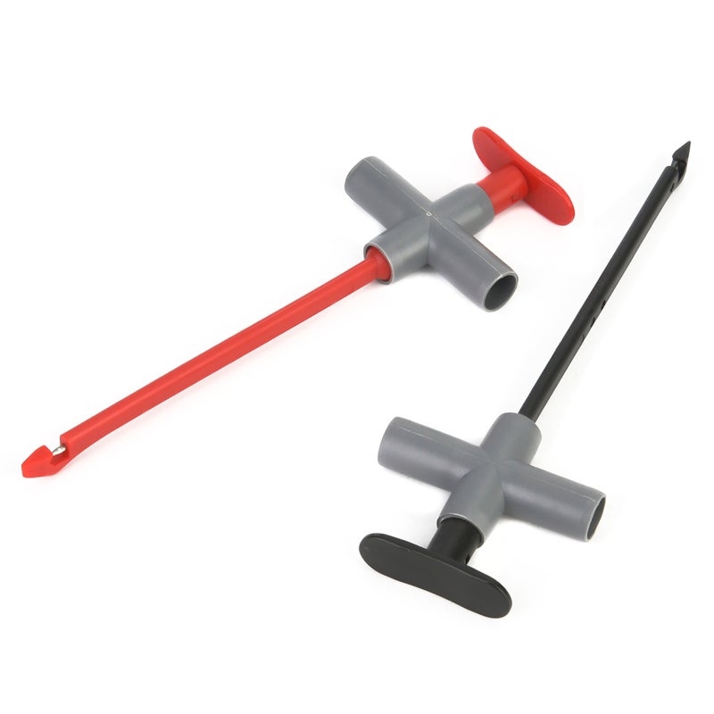 Multimeter Test Clip: Stainless Steel Needle PA Surface Material CAT III 1000V - Stable 4mm Banana Plug Connection Puncture Probe for Auto Repairing - Image 4