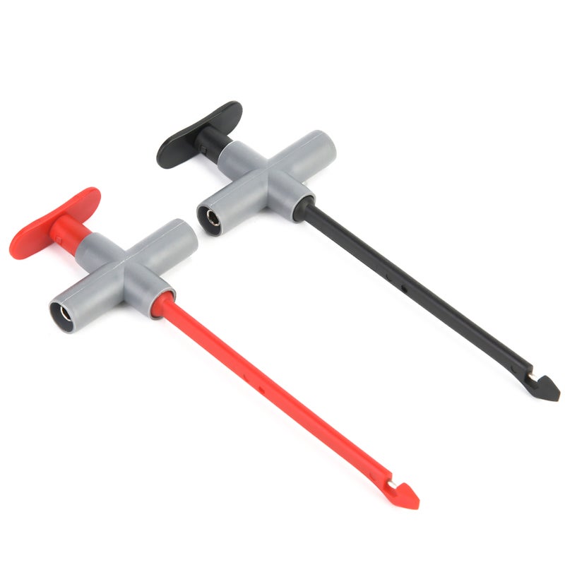 Multimeter Test Clip: Stainless Steel Needle PA Surface Material CAT III 1000V - Stable 4mm Banana Plug Connection Puncture Probe for Auto Repairing - Image 3