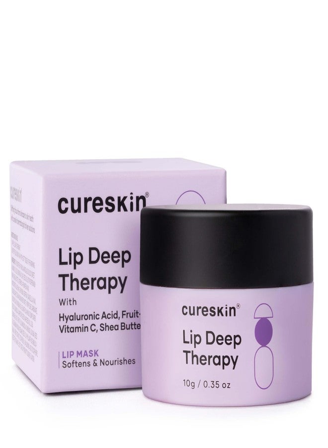 Cureskin قناع الشفاه كيورسكين للعناية العميقة بالشفاه | علاج مرطب للشفاه بفيتامين سي وزبدة الشيا لشفاه ناعمة ومرطبة | إصلاح ليلي | بلسم للشفاه الجافة والمتشققة | ترطيب يدوم طويلاً، 10 غرام (عبوة واحدة) - Image 1