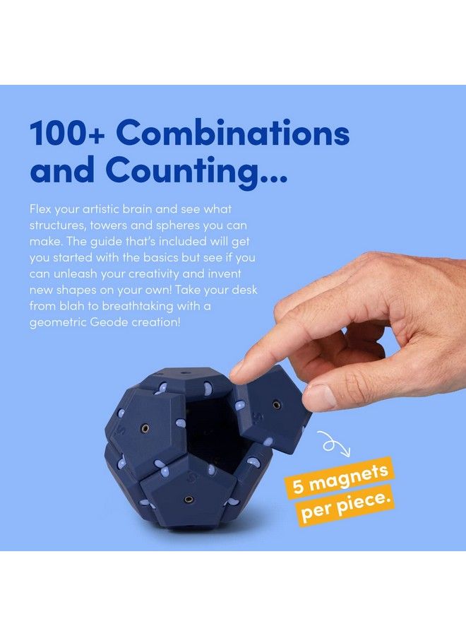 Speks Matte Geode Pentagons 12Piece Set Space Cadet Fun Desk Toy For Adults - Image 4
