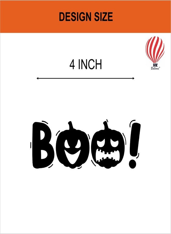HK balloons 50Pcs Black Orange Red Halloween decorations Items For Printed Balloons Halloween Themed Pumpkin Balloons Black Orange Balloons Set for Celebration Party Decoration Balloons - Image 3