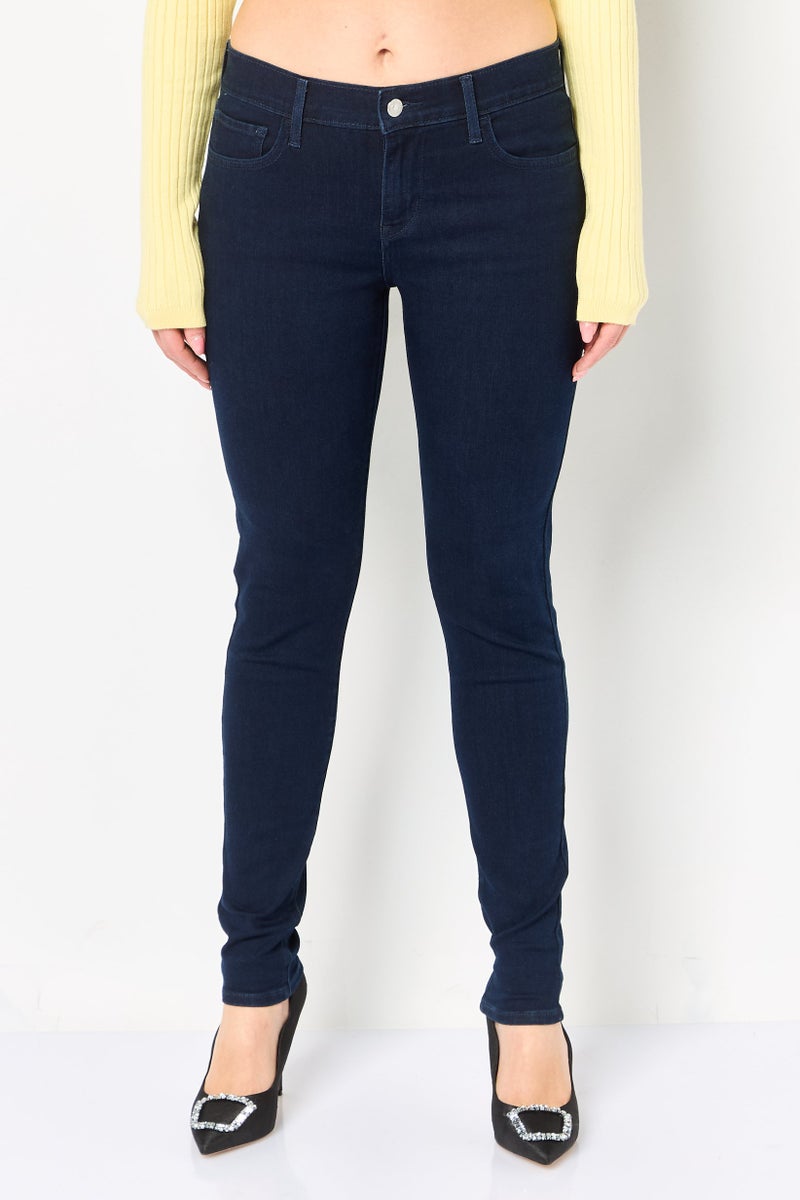 Levi's Women Skinny Fit Wash Stretchable Denim, Navy - Image 1