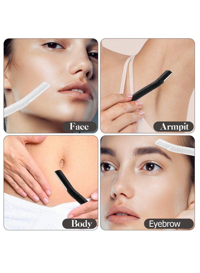 Excefore Dermaplane Facial Razors for Women Face, Dermaplaning Tool (8 Count), Eyebrow Razor, Peach Fuzz and Eyebrow Hair Removal, Face Shavers to Exfoliate and Refresh the Skin - Image 2