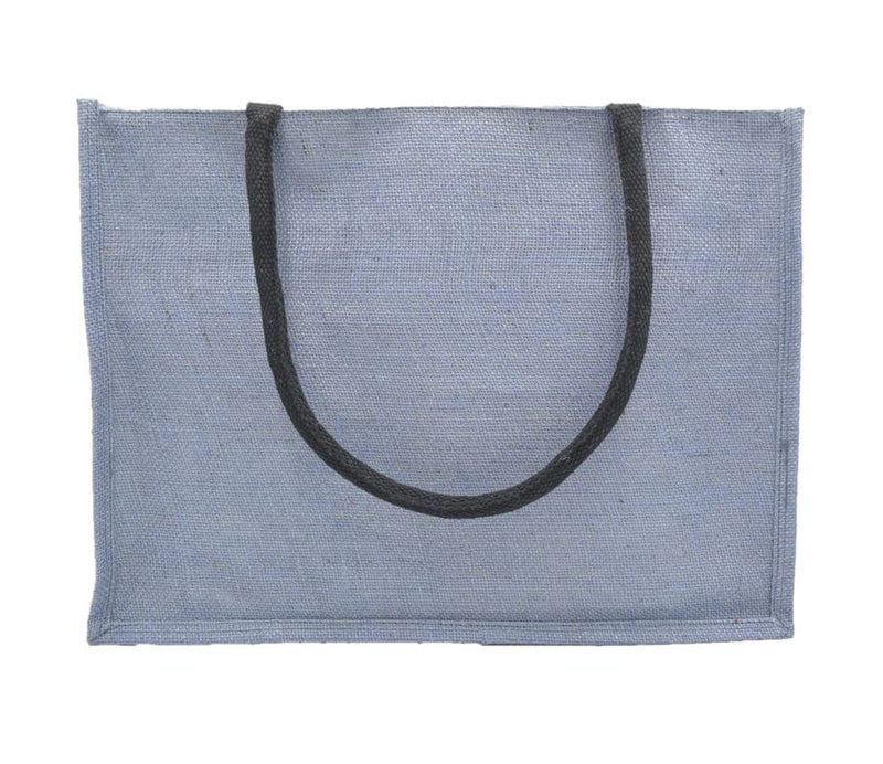 JUTEKA Unisex Multicolor Spacious Jute Bag With Zipper Closure,Full Size Front Pocket And Large Handles,Shopping Tote - Image 5
