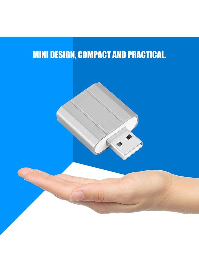 Thoraya External USB 2.0 to 3.5mm Stereo Audio Sound Card Mic Adapter Speaker for XP,WIN7, WIN8, WIN10  - Image 5