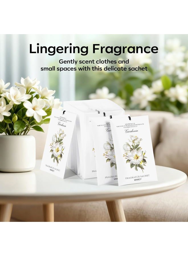 MYARO 12 Packs Gardenia Scented Sachets for Drawer and Closet, Long-Lasting Home Fragrance Sachet for Lover - Image 5