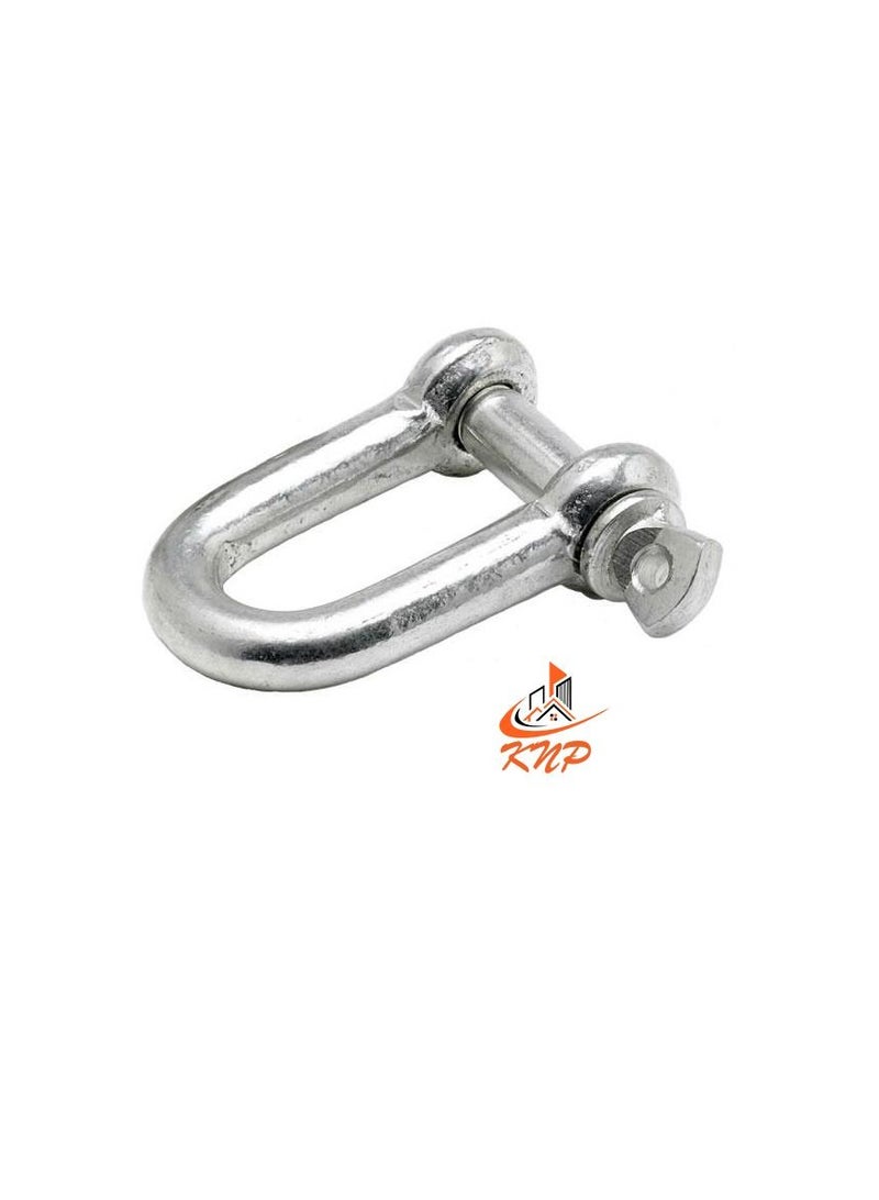 KNP Galvanised Steel D Shackle - 2pcs 6MM - Image 2