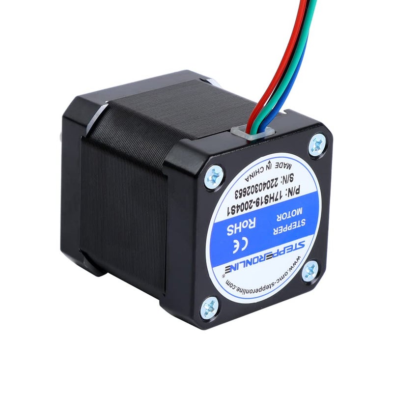 STEPPERONLINE محرك خطوة Nema 17 ثنائي القطب 2A 59Ncm(84oz.in) جسم 48mm 4 أسلاك مع كابل وموصل بطول 1م متوافق مع الطابعة ثلاثية الأبعاد/CNC - Image 4