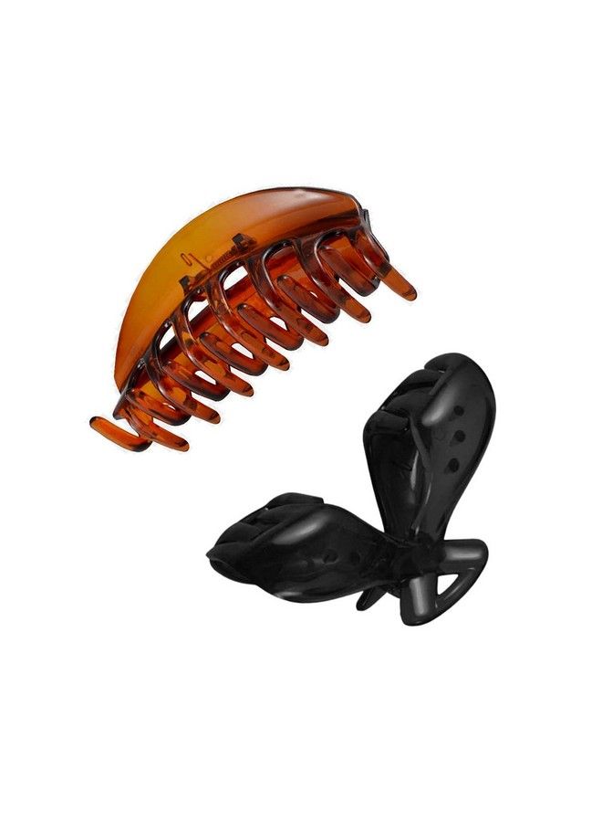 Nat Hair Clips For Women (Multicolour Big Size) Pack Of 2 - Image 1