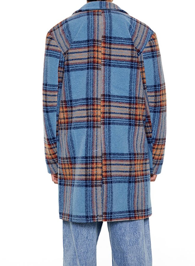 FOREVER 21 Plaid Notched Coat  - Image 3