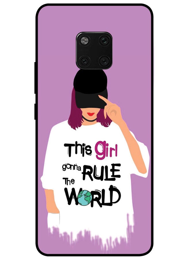 EYE CATCH Protective Case Cover For Huawei Mate 20 Pro Premium Series Protective Case Cover For Huawei Mate 20 Pro Girl Gonna Rule The World Multicolor  - Image 1