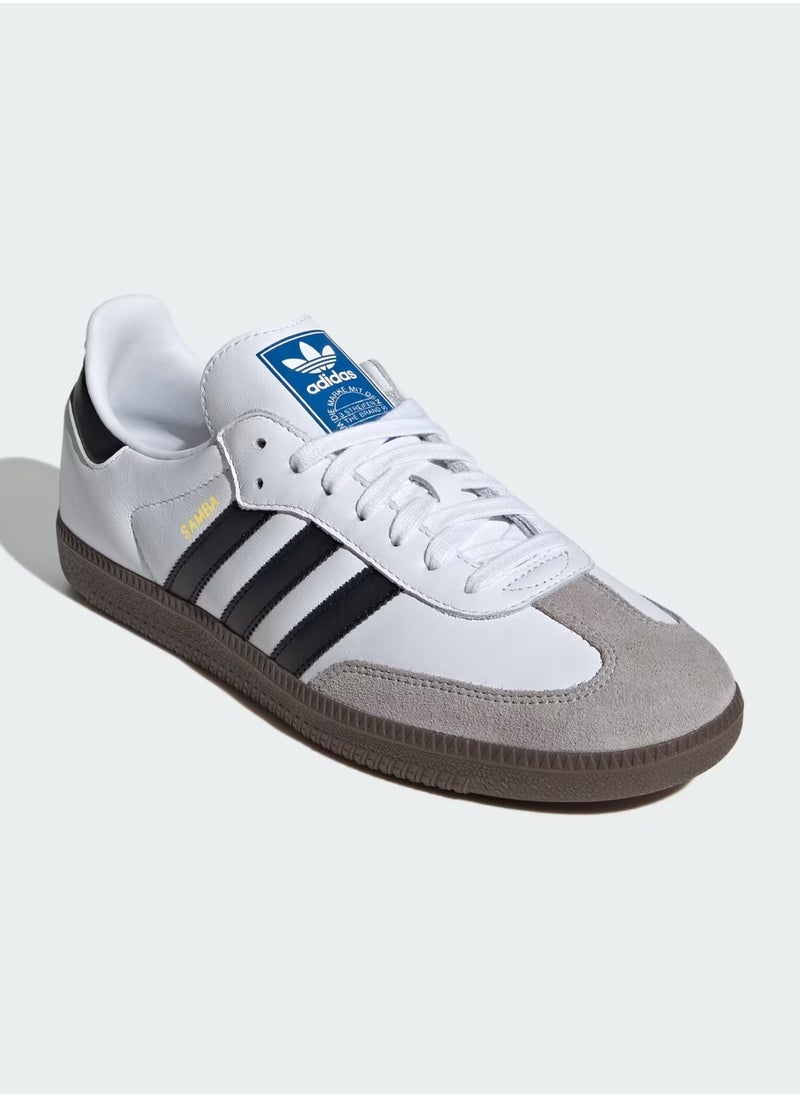 Adidas - Samba OG Shoes - Cloud White / Core Black / Clear Granite - Image 1