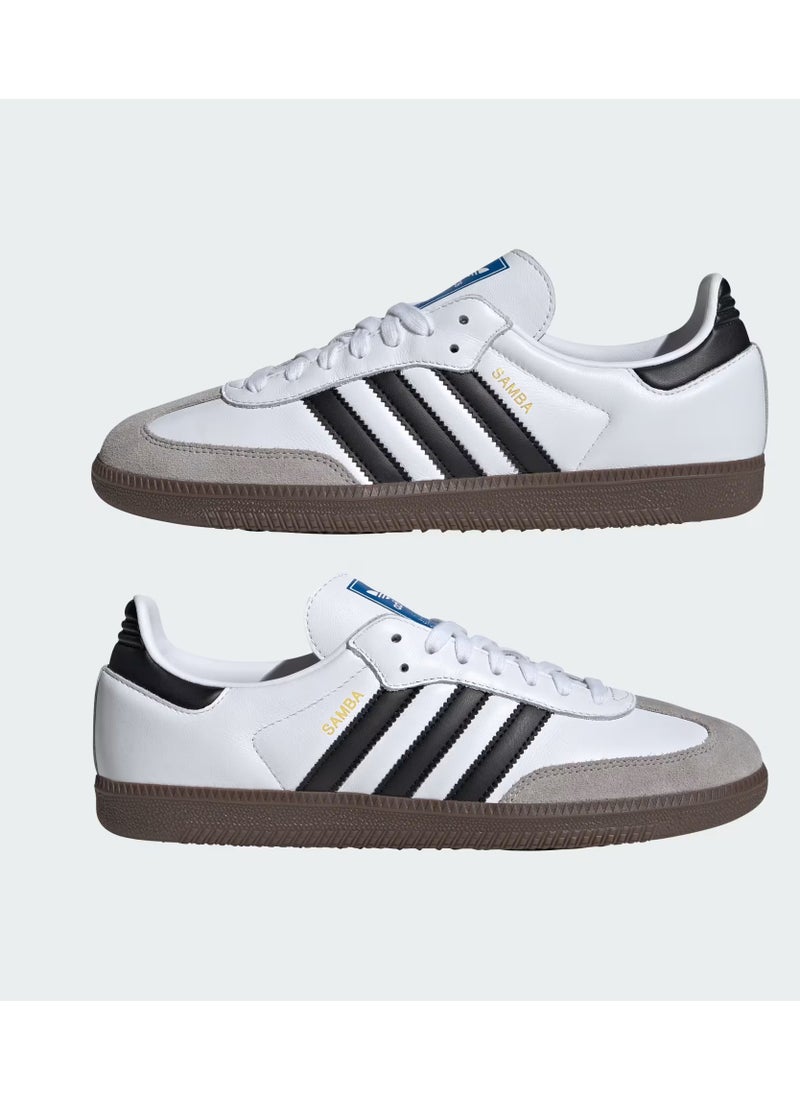 Adidas Samba OG Shoes - Cloud White / Core Black / Clear Granite  - Image 5