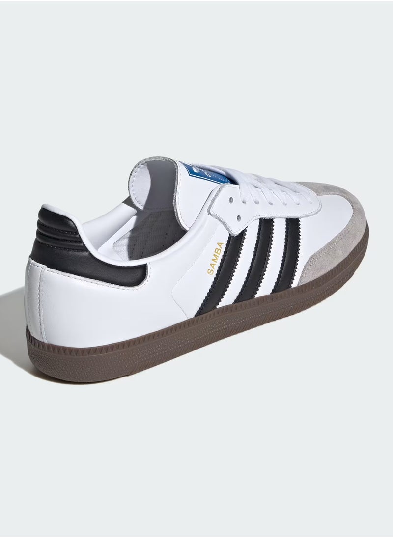 Adidas - Samba OG Shoes - Cloud White / Core Black / Clear Granite - Image 1