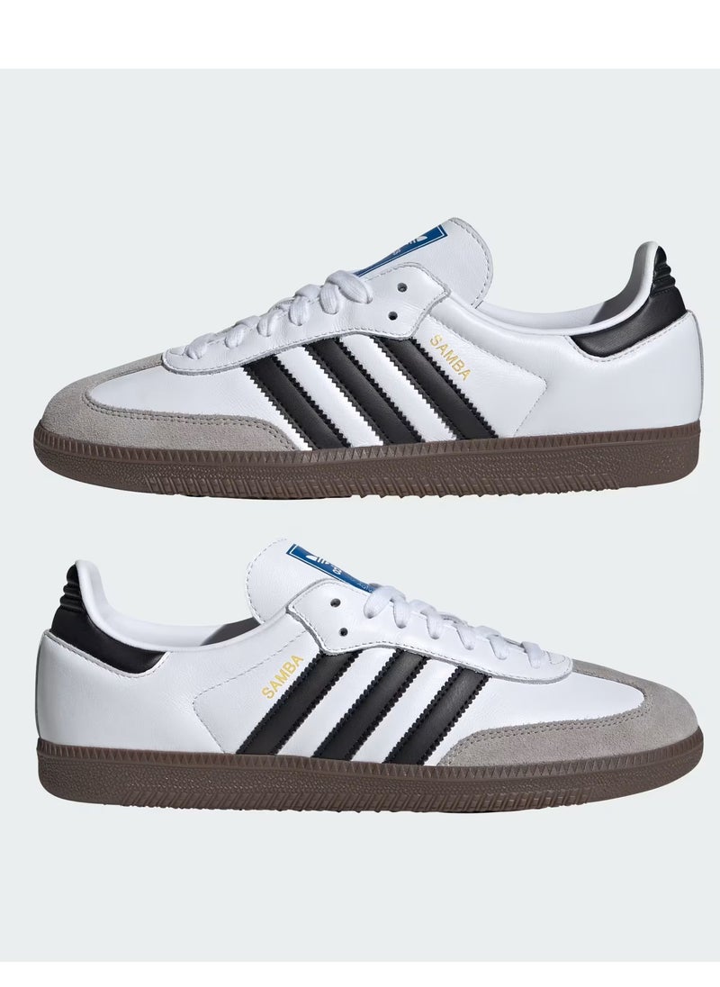 Adidas - Samba OG Shoes - Cloud White / Core Black / Clear Granite - Image 1