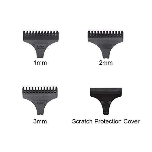 TorSor 8 Pack Hair Clipper Limit Comb Guide 1MM 2MM 3MM Guides Set with Protection Guard Cover for Vintage T9 Height 31mm 32mm T-Blade Electric Trimmer Cordless Shaver Outliner Edger Detailer - Image 5
