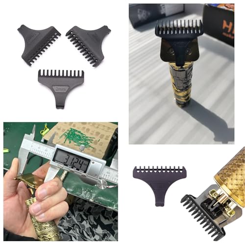 TorSor 8 Pack Hair Clipper Limit Comb Guide 1MM 2MM 3MM Guides Set with Protection Guard Cover for Vintage T9 Height 31mm 32mm T-Blade Electric Trimmer Cordless Shaver Outliner Edger Detailer - Image 3