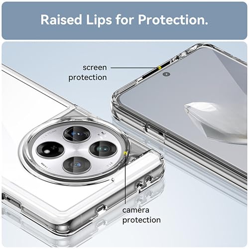 Spazy Case® Xiaomi 14 Civi Back Cover | Protective Soft Transparent Shockproof Hybrid Protection Back Case Cover for Xiaomi 14 Civi - Image 3