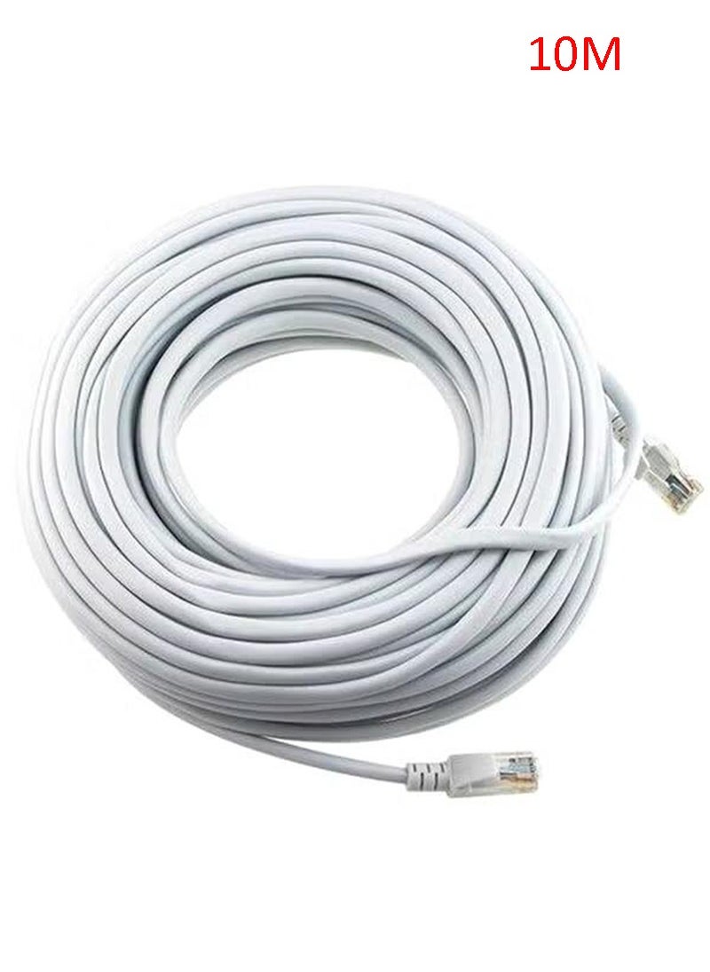 ماركة غير محددة كابل شبكة إيثرنت Cat6 بطول 10 أمتار، رمادي  - Image 1