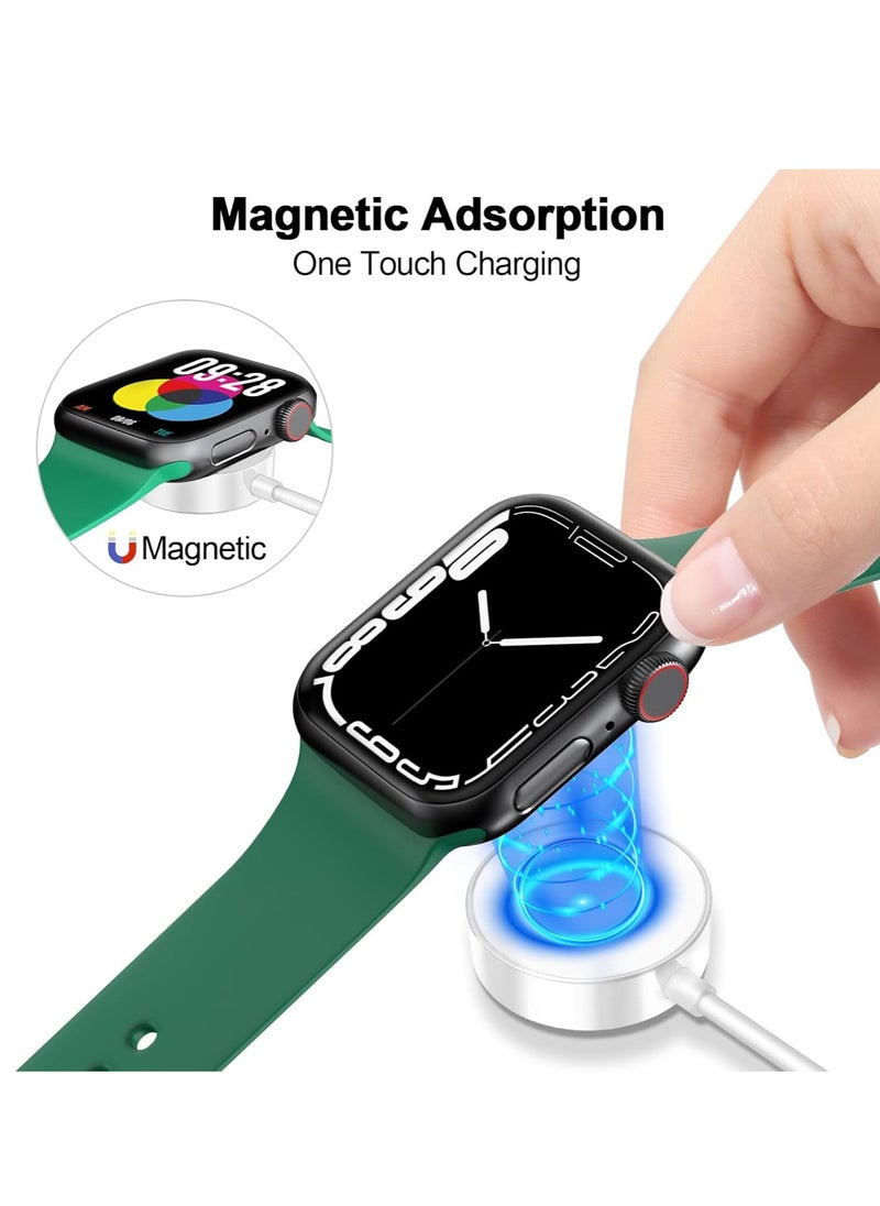 General - Apply to Apple Watch Charger: Magnetic Quick Charge Line/Portable Magnetic Compatible Wireless Charging for iWatch Series Ultra/9/8/7/6/SE/SE2/5/4/3/2 - Image 1