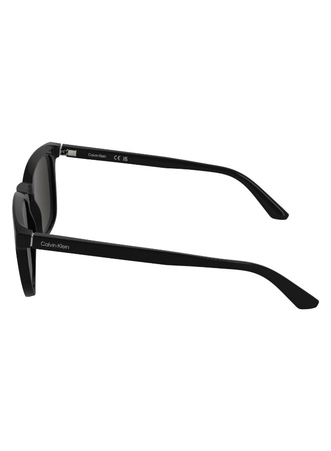 CALVIN KLEIN نظارات شمسية كاملة الإطار من كالفن كلاين CK25536S 5420 (001) باللون الأسود - Image 4